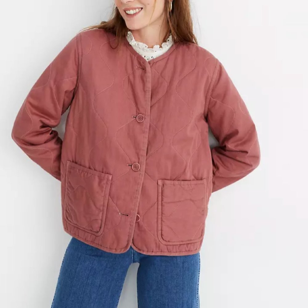 Madewell Cotton Quilted Liner Jacket